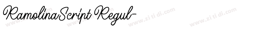 RamolinaScript Regul字体转换